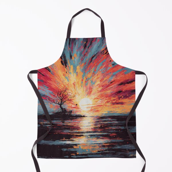 Artikelvorschau, Tragisches abstraktes Gemälde bei Sonnenuntergang entworfen und verkauft von Evercolorful.