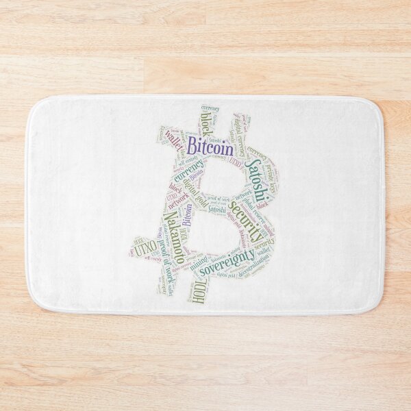 Item preview, Bitcoin Symbol Wordcloud for Lighter Backgrounds designed and sold by WordsYouLove.