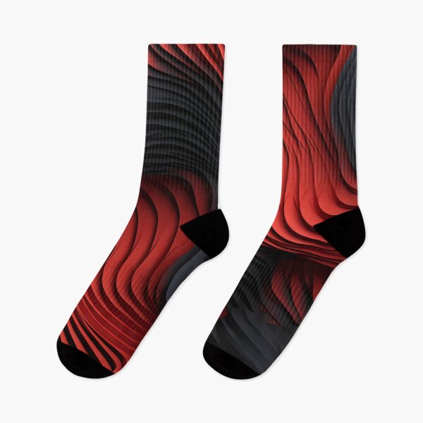 Item preview, Ruby Whorls: Intricate Red and Black Abstraction designed and sold by VectorPlace.