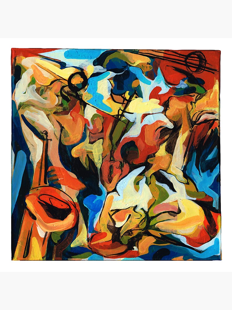 Abstract Musicians Painting by CatarinaGarcia