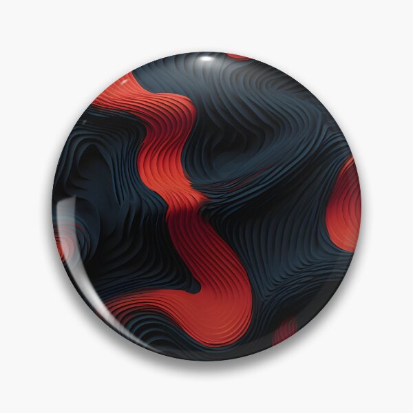 Item preview, Crimson Waves: arte abstracto en rojo y negro designed and sold by VectorPlace.