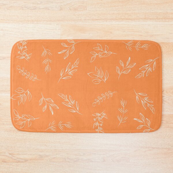 Item preview, Orange Leaves Pattern designed and sold by MyMushroomGrove.