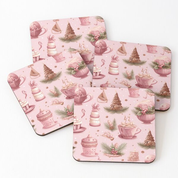 Item preview, Christmas Pastel,  Pink Christmas Tree Pink Christmas Pink And Green Pink And Black Kawaii Pink  designed and sold by OliveAndSnow.