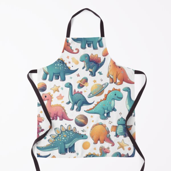 Item preview, seamless pattern cute dinosaurs in space designed and sold by Cuteanimecorner.