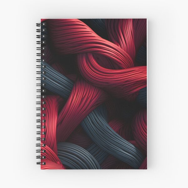 Item preview, Crimson Twine: Red and Black Abstract Weave designed and sold by VectorPlace.
