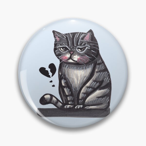 Item preview, A Sad Heartbroken Cat designed and sold by margothuang.