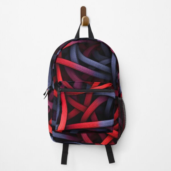Item preview, Scarlet Labyrinth: Woven Abstract in Red and Black designed and sold by VectorPlace.