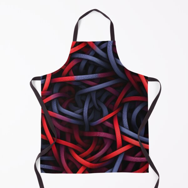 Item preview, Scarlet Labyrinth: Woven Abstract in Red and Black designed and sold by VectorPlace.
