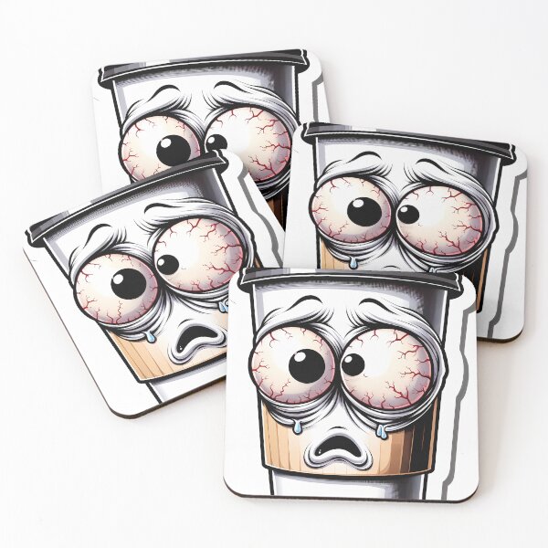 Item preview, Overcaffeinated Morning - Cartoon Coffee Cup designed and sold by Fivelok.