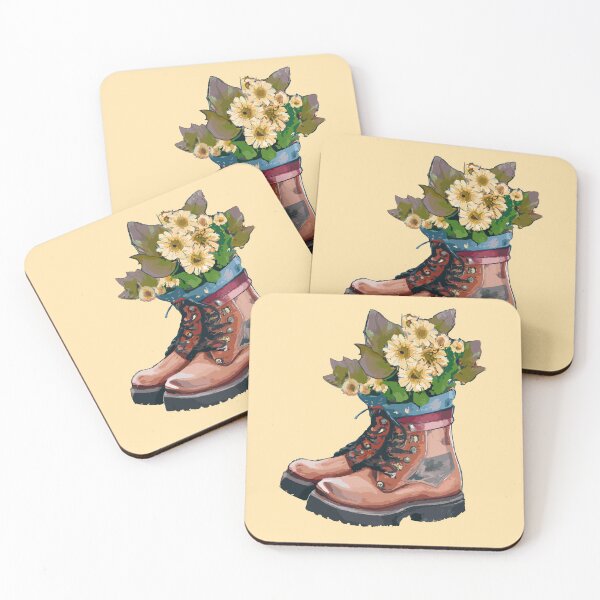 Item preview, Flowers growing out of boots designed and sold by sarahdylan.