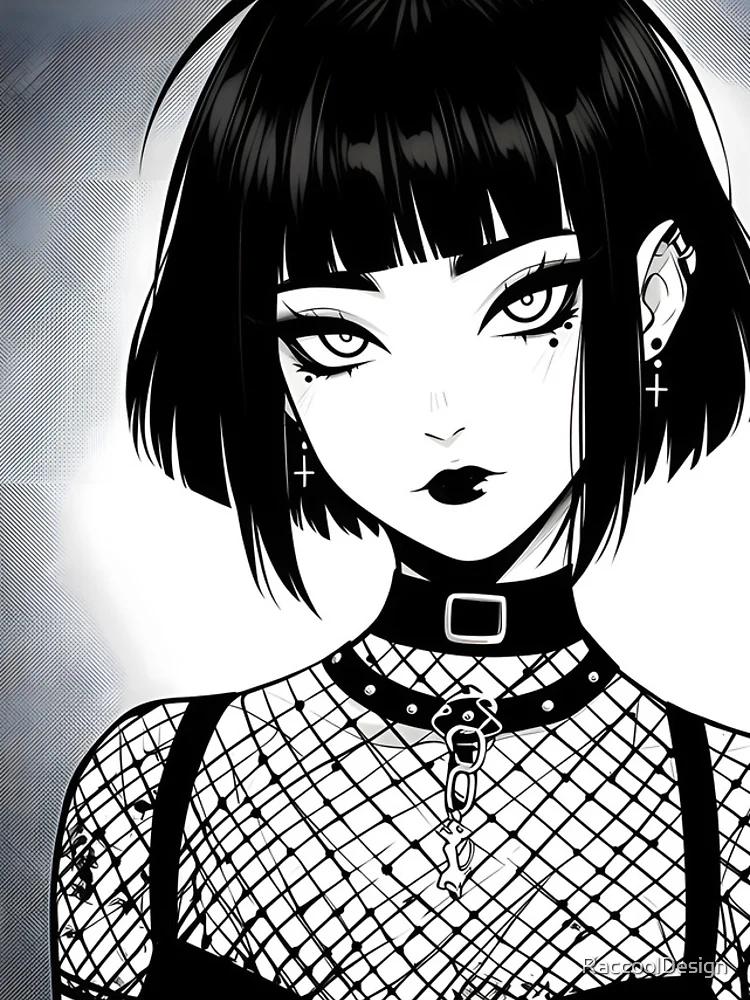 Thumbnail 4 of 4, iPhone Case, Goth Alt Girl  designed and sold by RaccoolDesign.