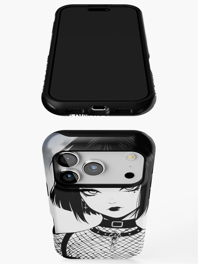Thumbnail 3 of 4, iPhone Case, Goth Alt Girl  designed and sold by RaccoolDesign.
