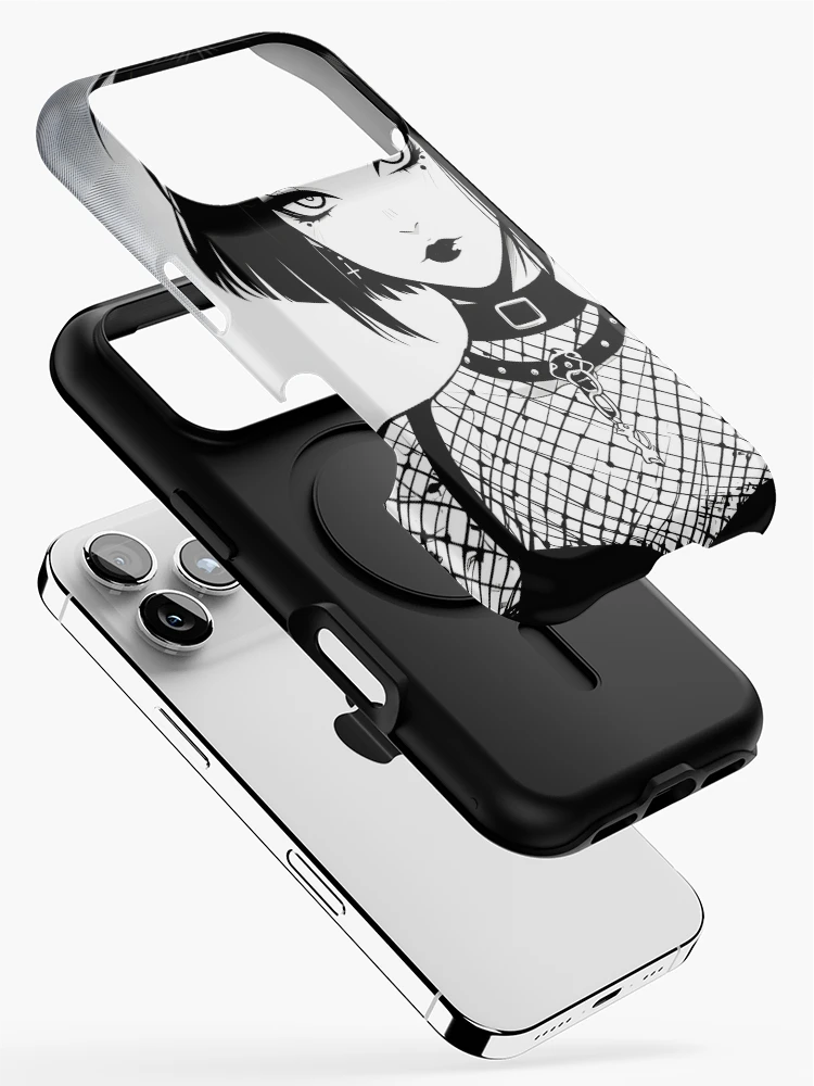 Thumbnail 2 of 4, iPhone Case, Goth Alt Girl  designed and sold by RaccoolDesign.