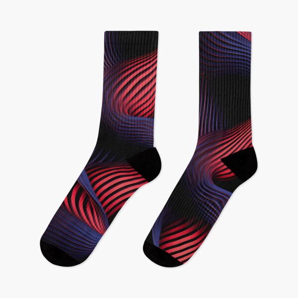 Item preview, Scarlet Waves: Abstract Red and Black Motion designed and sold by VectorPlace.
