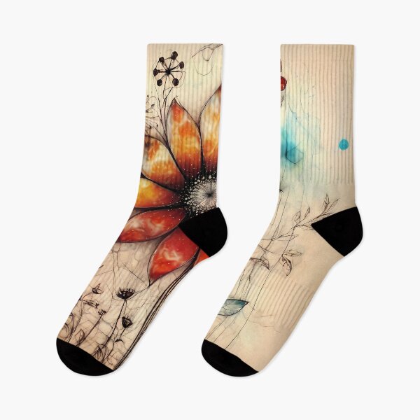 Item preview, Discover floral magic: Digital art that transforms simple sketches into exquisite botanical compositions. designed and sold by Artedig.