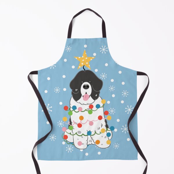 Item preview, Newfie Newfoundland Dog Christmas Tree - Black White 5 designed and sold by Lulupainting.