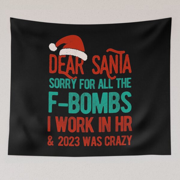 Item preview, Funny Dear Santa HR Human Resources Christmas 2023 designed and sold by artworkbyrihen.
