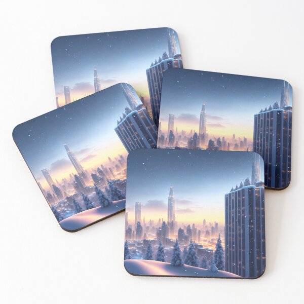 Item preview, City in snow designed and sold by M-Y-A-R-T-.