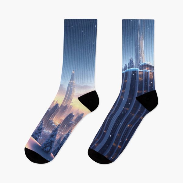 Item preview, City in snow designed and sold by M-Y-A-R-T-.