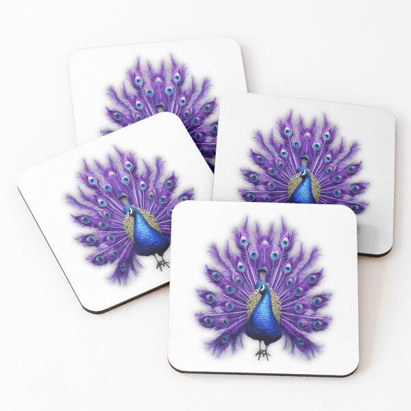 Item preview, Vintage Peacock: Elegance Unveiled - The Majestic Purple Peacock designed and sold by MysticOzzy.