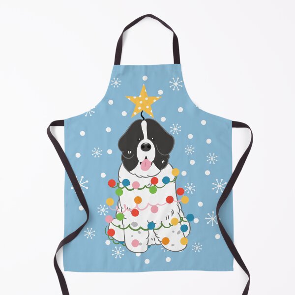 Item preview, Newfie Newfoundland Dog Christmas Tree - Black White 6 designed and sold by Lulupainting.