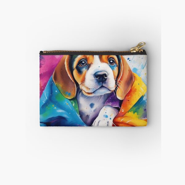 Item preview, Beagle Puppy Wrapped in a Coloured Blanket designed and sold by Wolfheartart.