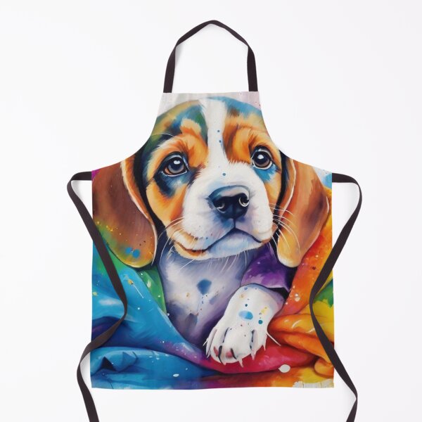 Item preview, Beagle Puppy Wrapped in a Coloured Blanket designed and sold by Wolfheartart.