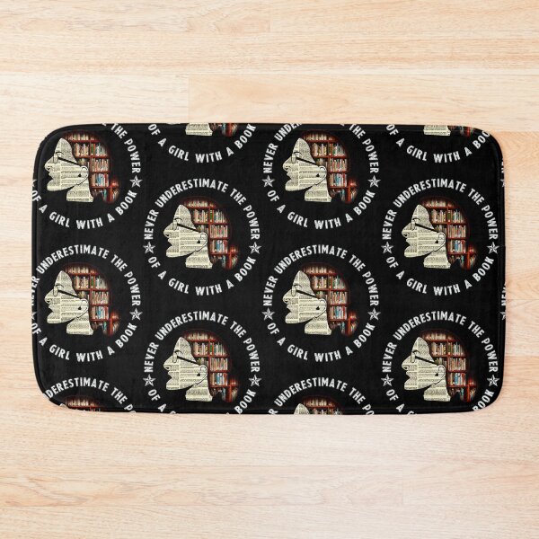 Item preview, Never Underestimate the Power of a Girl with A Book designed and sold by momoworlddesign.