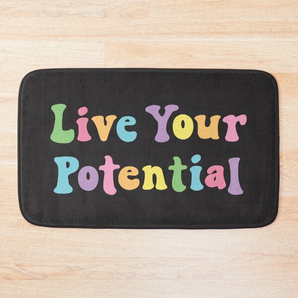 Item preview, Live Your Potential Motivational Quote designed and sold by SenkinGraphics.