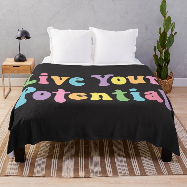 Item preview, Live Your Potential Motivational Quote designed and sold by SenkinGraphics.