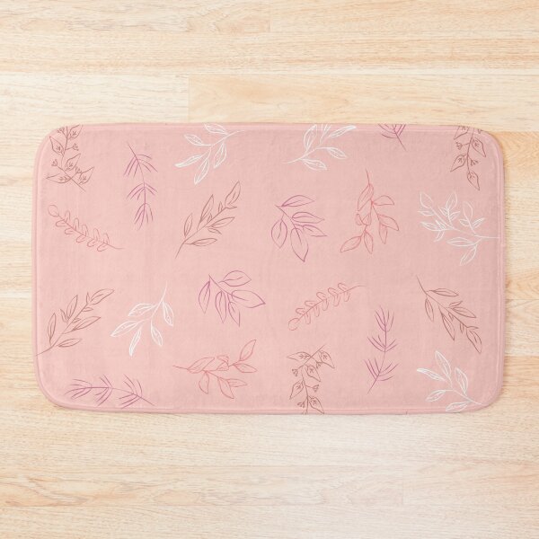 Item preview, Pink Leaves Pattern designed and sold by MyMushroomGrove.