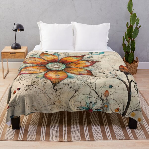 Item preview, The evolution of nature on your screen: Creating floral digital art from traditional sketches. designed and sold by Artedig.