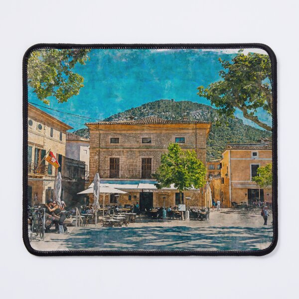 Item preview, Pollensa Town Square Mallorca designed and sold by GG WALL ART.