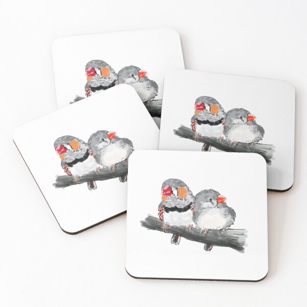 Item preview, a pair of zebra finch designed and sold by yaoyao-friends.