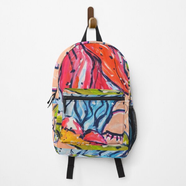Item preview, Dreaming Girl Abstract Painting designed and sold by VolynskaDesign.