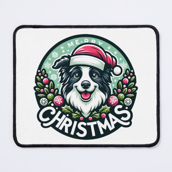 Item preview, border collie christmas designed and sold by pocopocodog123.