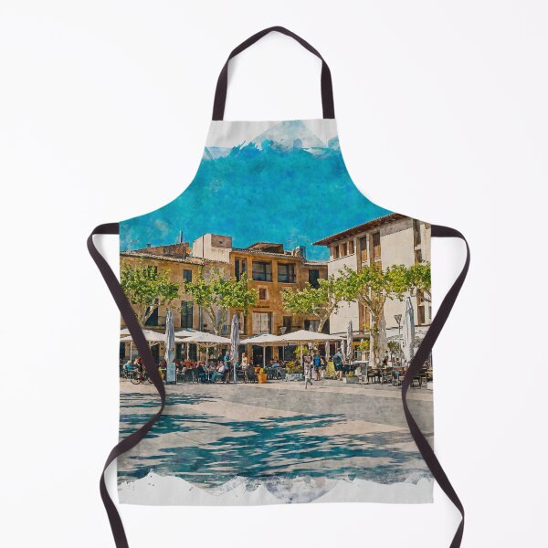 Item preview, Pollensa Town Square Mallorca designed and sold by GG WALL ART.