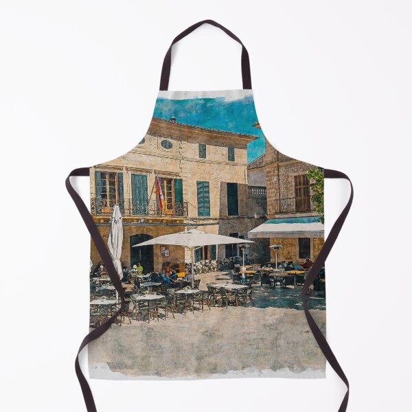 Item preview, Pollensa Town Square Mallorca designed and sold by GG WALL ART.