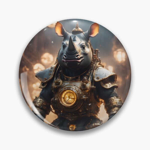 Artikelvorschau, Steampunk Rhino entworfen und verkauft von Geek-Girl-Art.