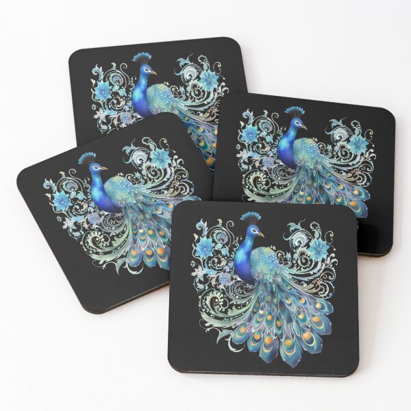 Artikelvorschau, Vintage-Pfau: Enthüllte Eleganz – Der majestätische blaue Pfau entworfen und verkauft von MysticOzzy.