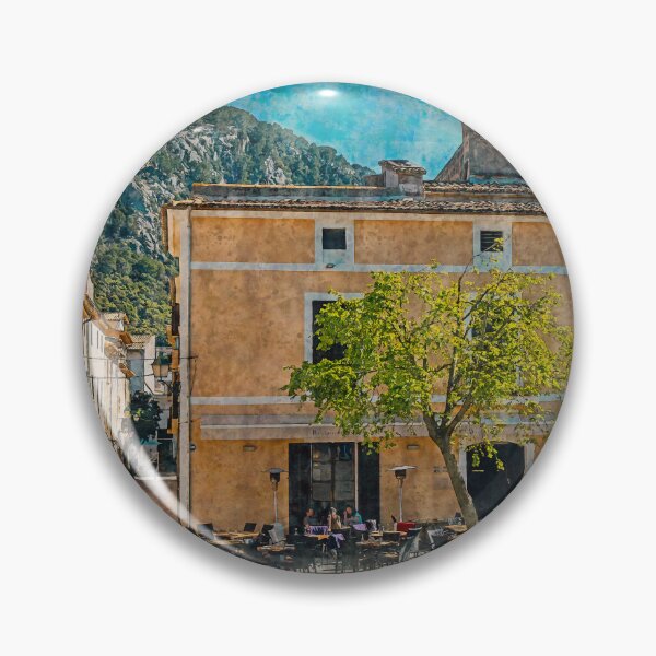 Item preview, Pollensa Town Square Mallorca designed and sold by GG WALL ART.