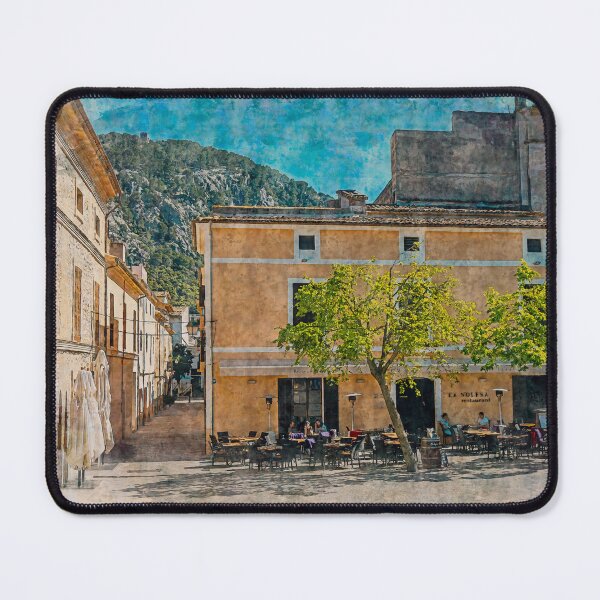 Item preview, Pollensa Town Square Mallorca designed and sold by GG WALL ART.