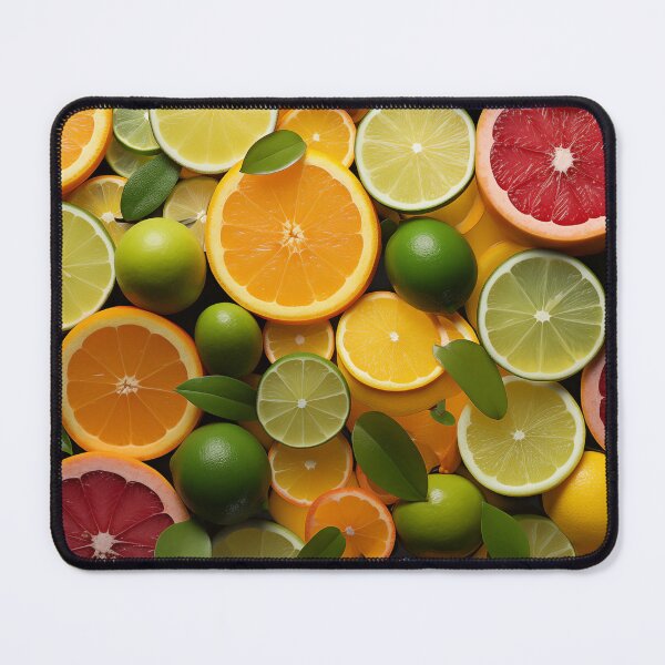 Item preview, Citrus fruits like oranges, lemons, and limes creating a refreshing pattern designed and sold by alexrow.