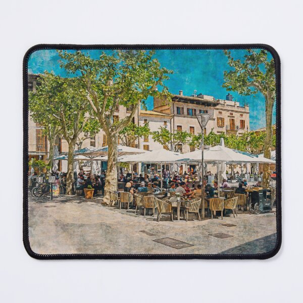 Item preview, Pollensa Town Square Mallorca designed and sold by GG WALL ART.