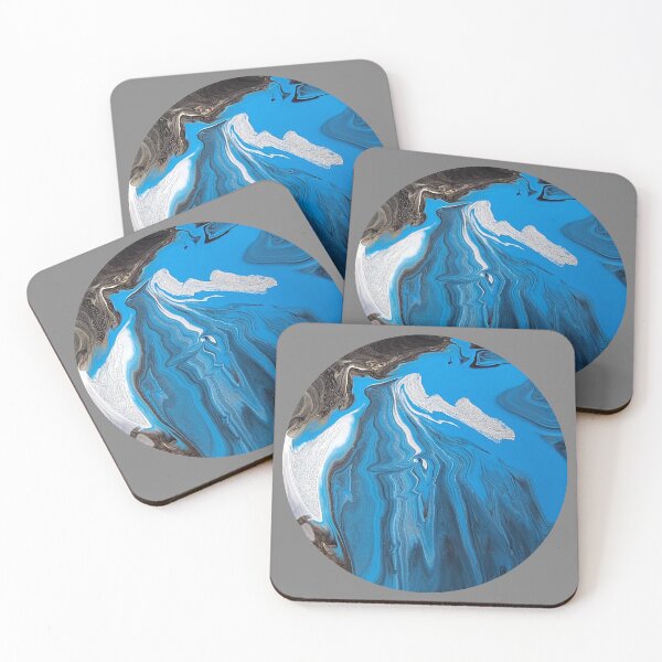 Item preview, Mountain Glacier Landslide. Blue, White and Black Colour Play designed and sold by VividWillowTees.