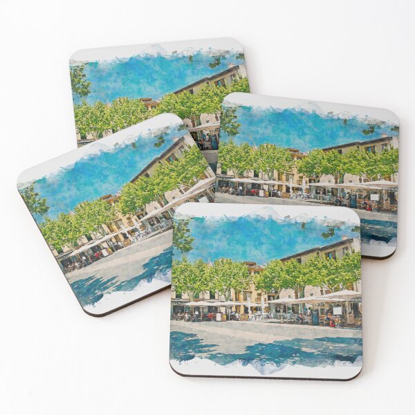 Item preview, Plaza del pueblo de Pollensa Mallorca designed and sold by GG WALL ART.