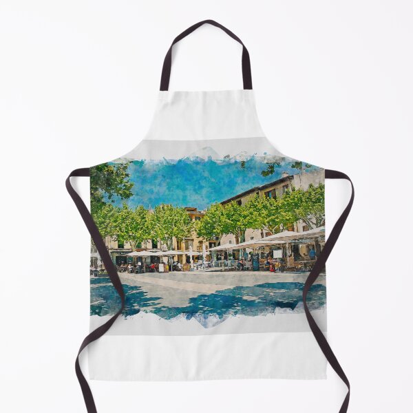 Item preview, Pollensa Town Square Mallorca designed and sold by GG WALL ART.