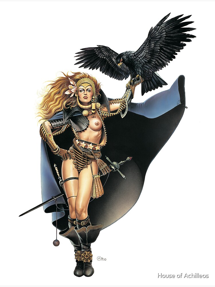 Thumbnail 3 of 3, Sticker, The Mercenary by Chris Achilleos designed and sold by House of Achilleos.