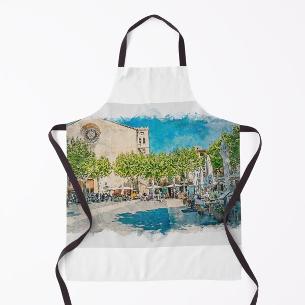 Item preview, Pollensa Town Square Mallorca designed and sold by GG WALL ART.