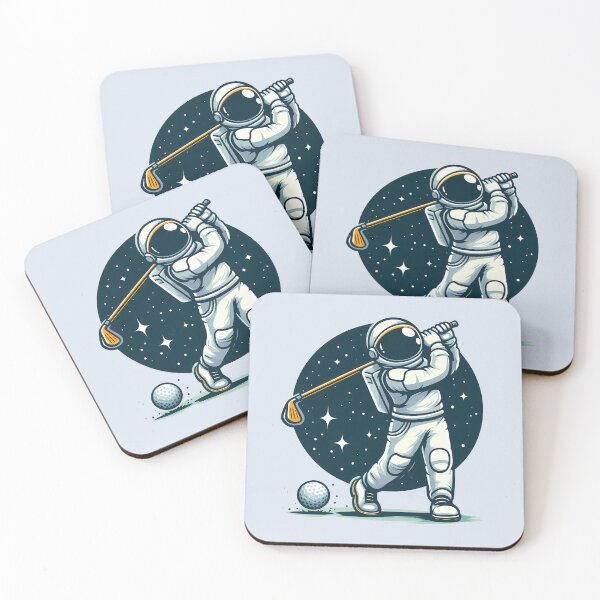 Item preview, Astronaut Playing Golf In Outer Space designed and sold by Coffee Lifestyle.